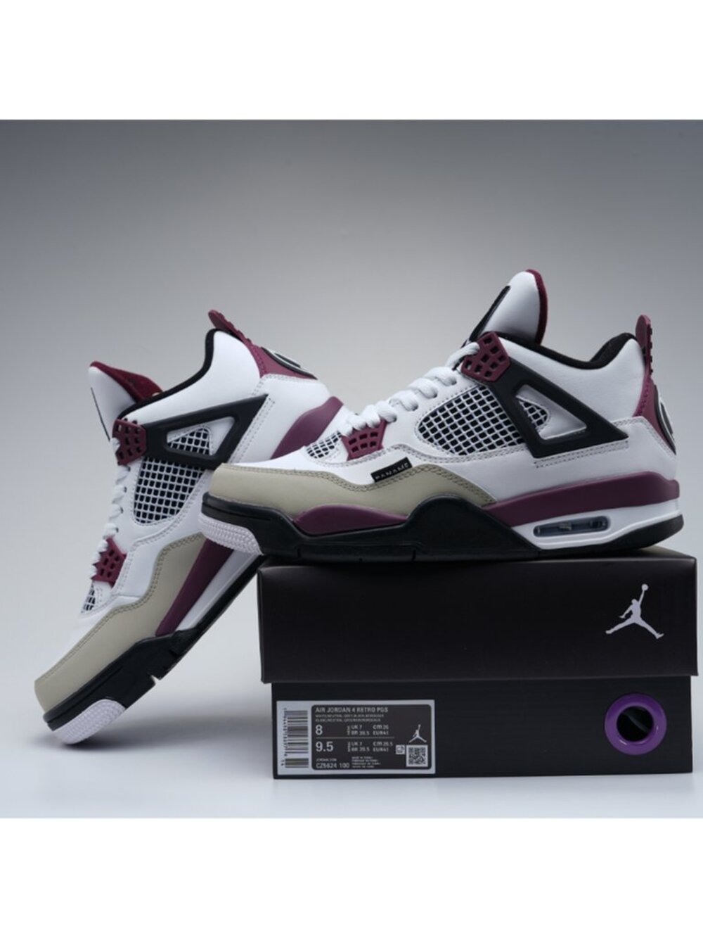 Nike Air Jordan 4 Retro PSG Paris Saint Germain Bordeaux Size 10 CT5624-100